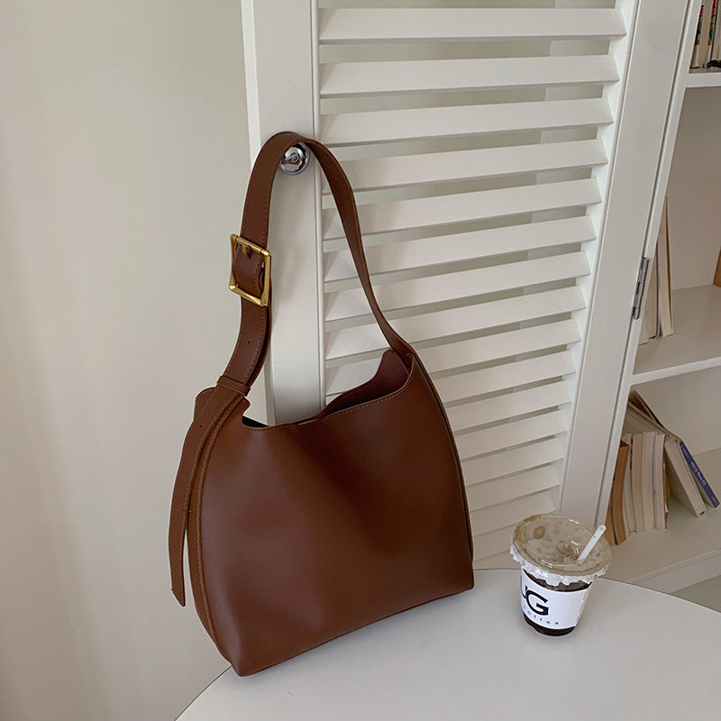 Women's Shoulder Bag Solid Fashion Handbag Crossbody Bag Women's Minimalist PU Leather Bag null