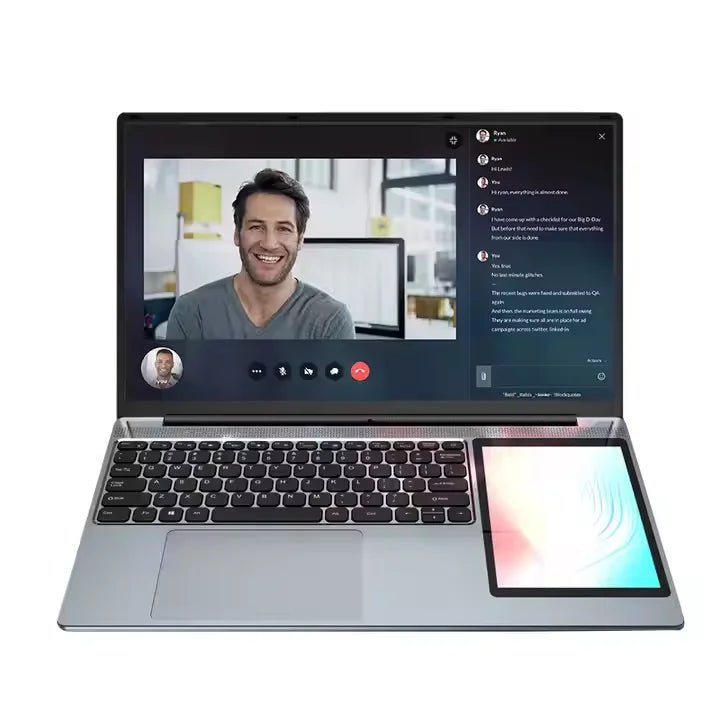 Dual Screen 15.6" 7" Touch Business Gaming Laptop Quad Core N100 CPU 16GB RAM 256GB SSD Silver Dual Screen 15.6" 7" Touch Business Gaming Laptop Quad Core N100 CPU 16GB RAM 256GB SSD - shop_name