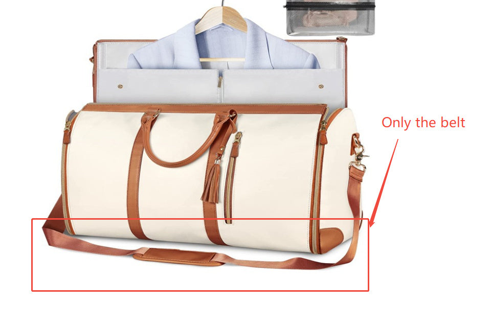 Large Capacity Travel Duffle Bag Women's Handbag Folding Suit Bag Waterproof Clothes Totes null