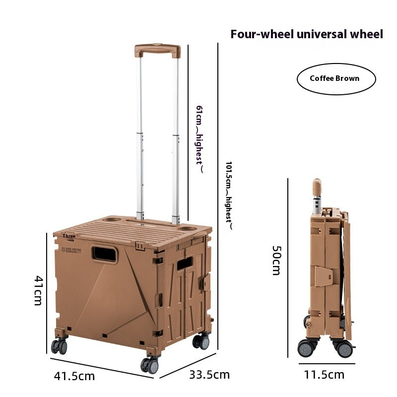 Household Portable Folding Supermarket Trolley null