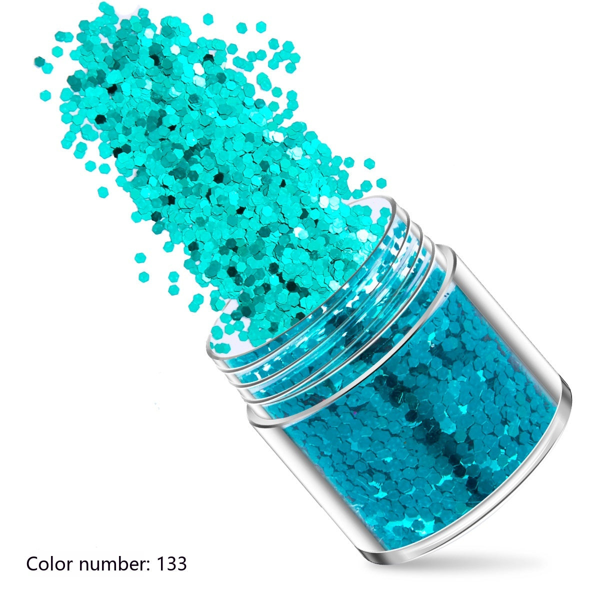 Green Manicure Set 12 Colors Mixed Nail Sequins Glitter Powder Gradient Laser Powder