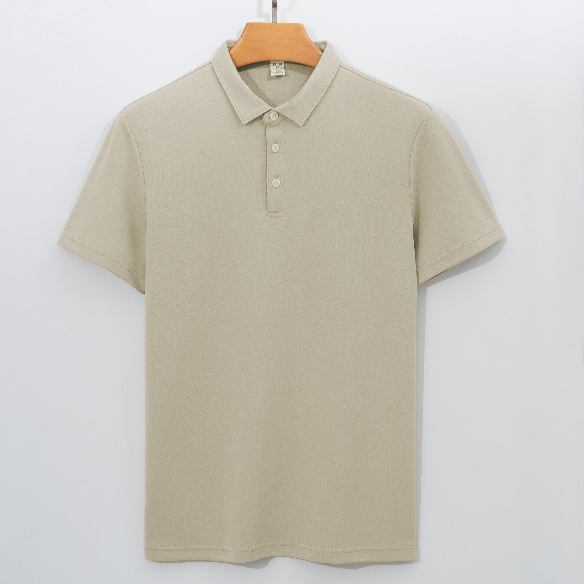 230g Double-sided Cotton Polo Shirt Men's T-shirt Short Sleeve Air Layer