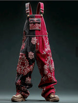 Versatile Straight Leg Denim Overalls