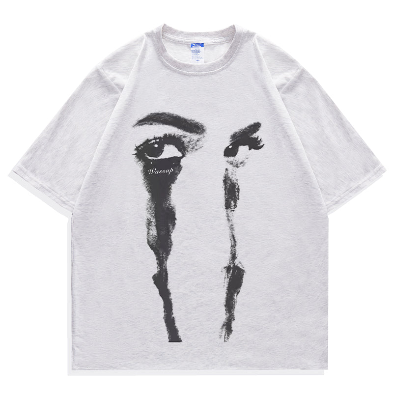 American Hip Hop China-Chic Brand Cotton Short Sleeve Boys' Vintage Loose Top