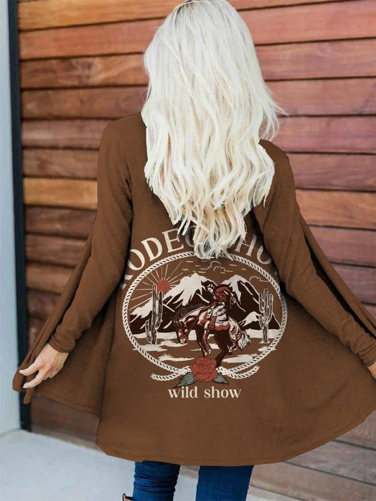 New Autumnwinter Casual Jacket With A Printed Design