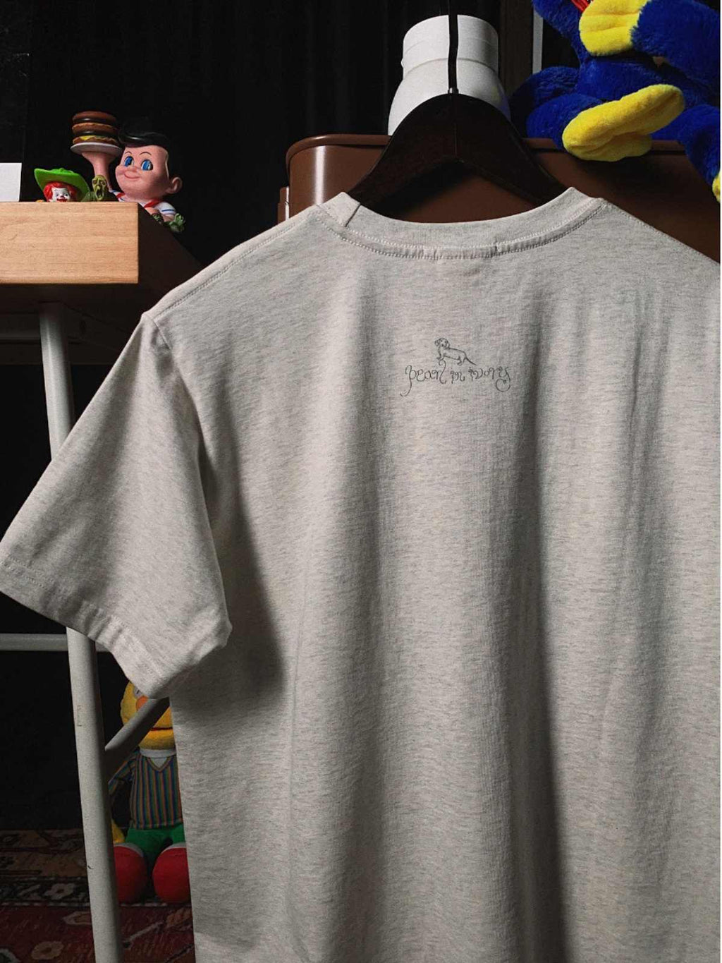 Sausage Dog Nice Oat Gray American Casual T-shirt Neutral