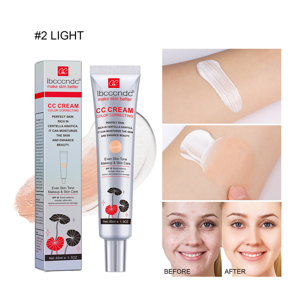 Moisturizing Correcting CC Cream Waterproof Anti-sweat Makeup Before Concealer Lasting Women Makeup Protect Skin Erborian Make null