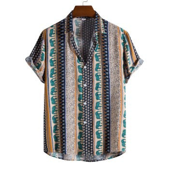 New SpringSummer Short Shirt Mens Top