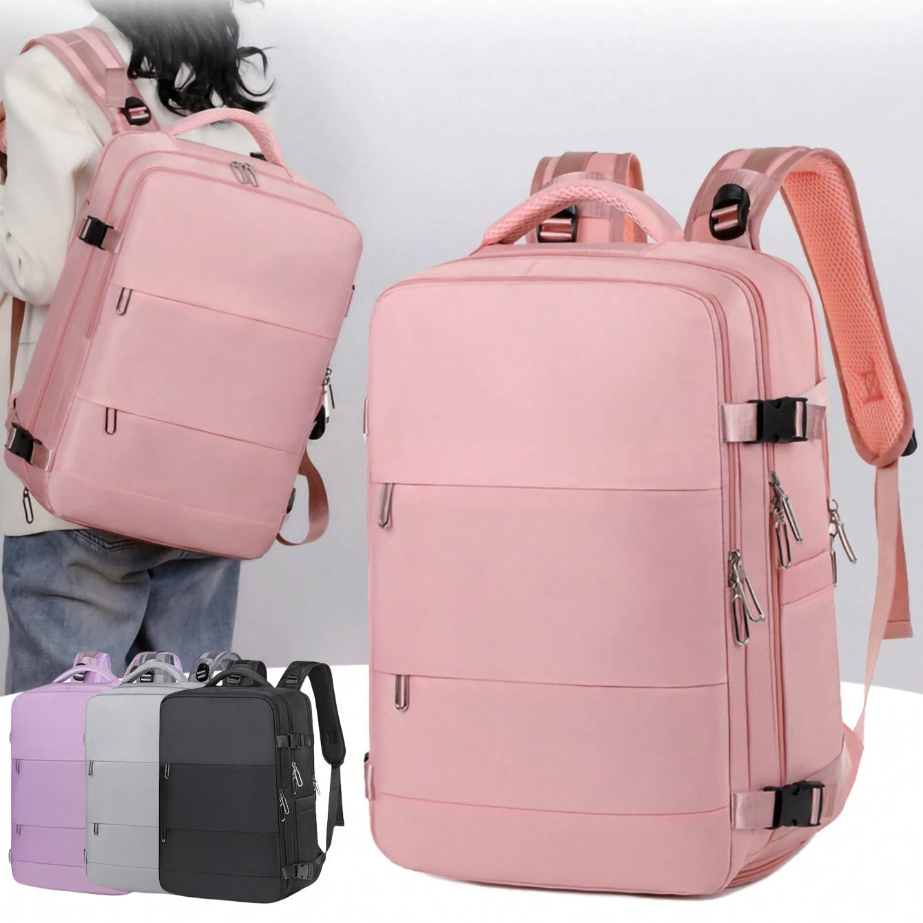 New Travel Backpack Female Large-capacity Dry And Wet Luggage Travel Bags Computer Backpack College Students Bag null