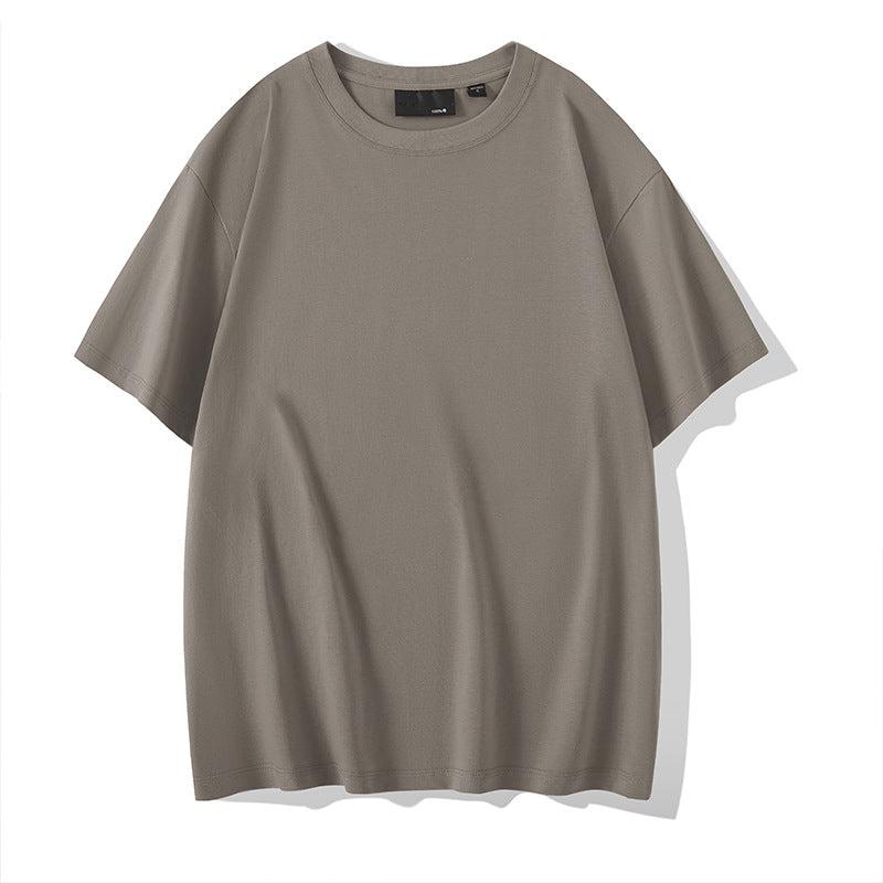 Solid Color Round Neck Bottoming Shirt Summer Casual