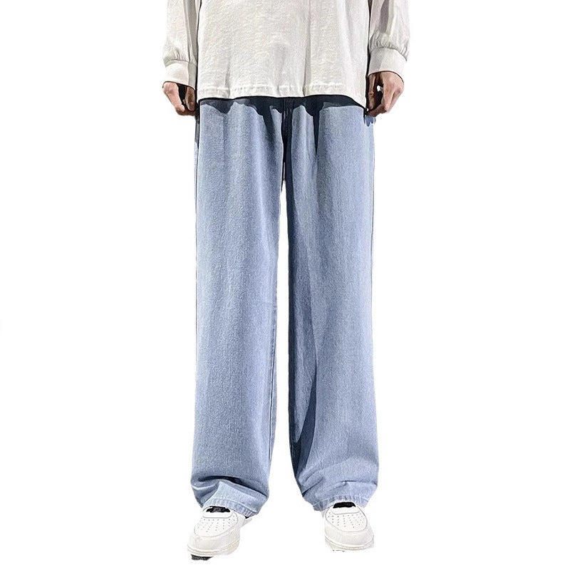 Jean Ample Coupe Droite pour Homme Style Américain