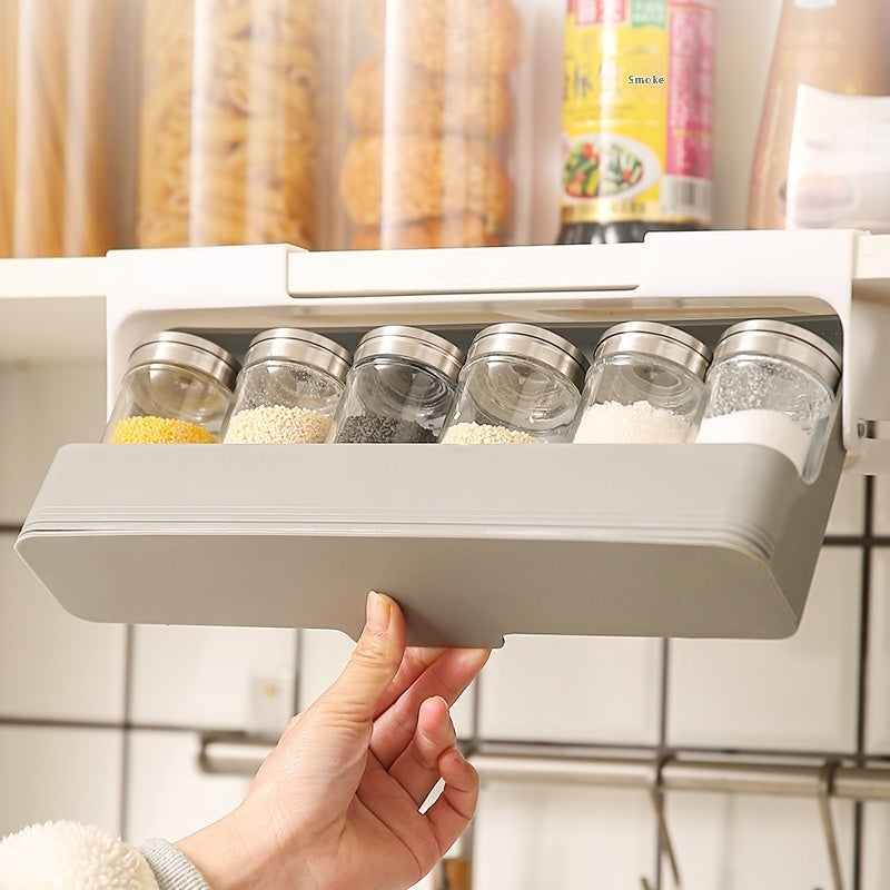 Seasoning Bottle Kitchen Hanging Storage Rack Household Punch-free Kitchen Gadgets null