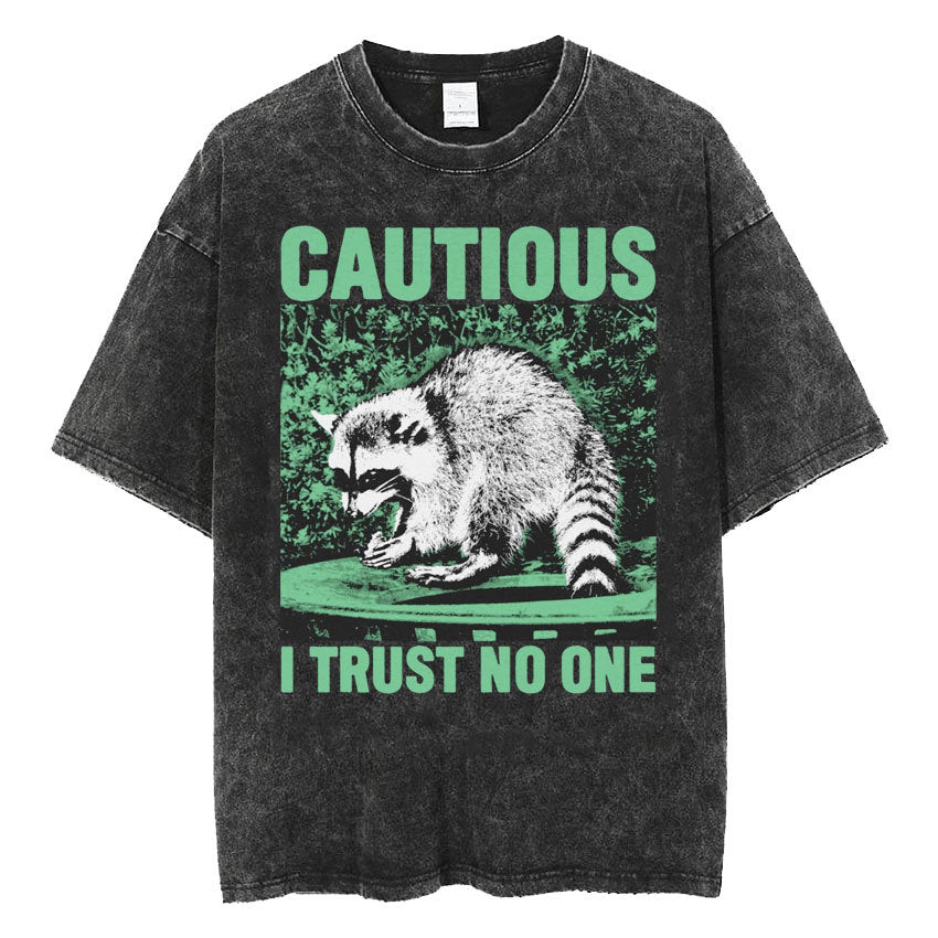 Fashion Personality Frog Print Men's T-shirt