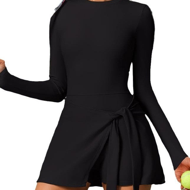 Fake Two-piece Anti-exposure Tight Sports Casual Yoga Female Tennis Skirt null