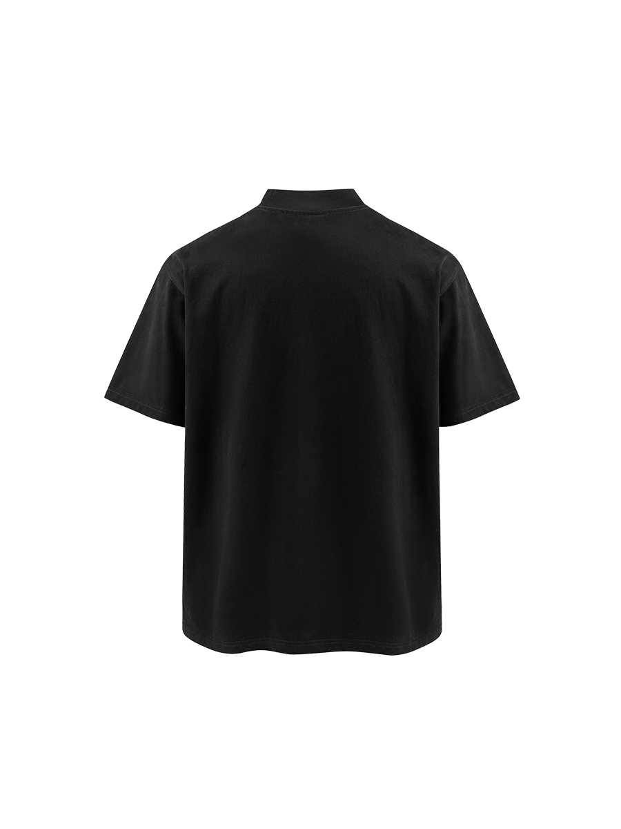 Retro High-grade American High Street Short-sleeved T-shirt Men's Complex