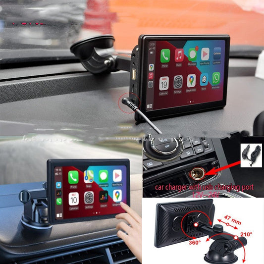 Portable IPS Car Smart Screen Wireless Projection Screen Carplay Android AUTO null