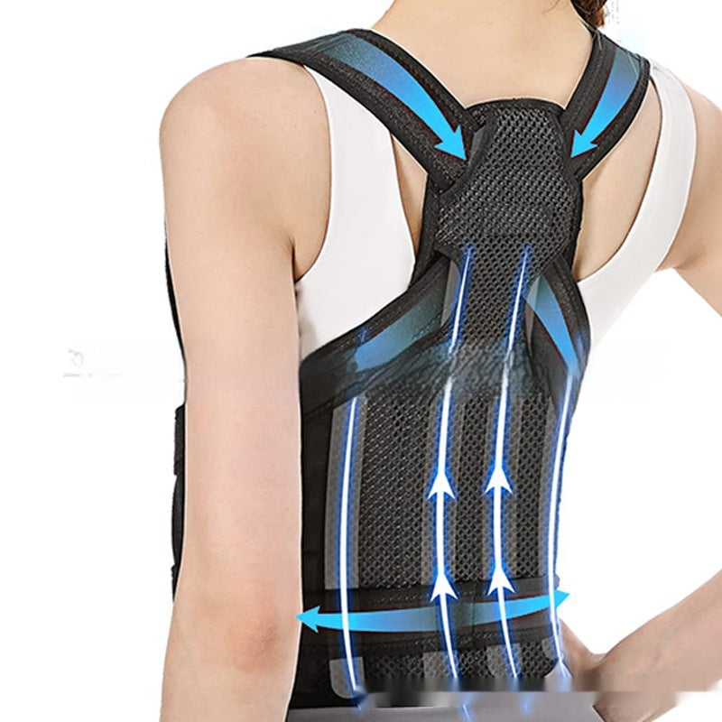 Breathable Mesh Sitting Position Rectifier Invisible Open Shoulder Back Straightener null