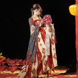 Tang Women's Han Chinese Clothing Recovery Cheko Dress Tang Imperial Concubine Style One-piece Chest Suit