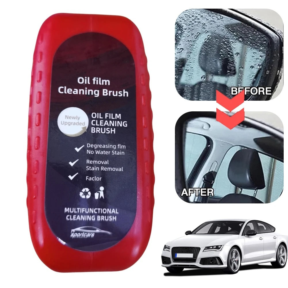 Automotive Oil Film Cleaning Brush Windshield Car Glass Sponge Cleaner Universal Removes Dirt Glass Cleaning Wipe Board Tool null