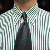 Men's Seersucker Breathable Stripes Long-sleeved Shirt