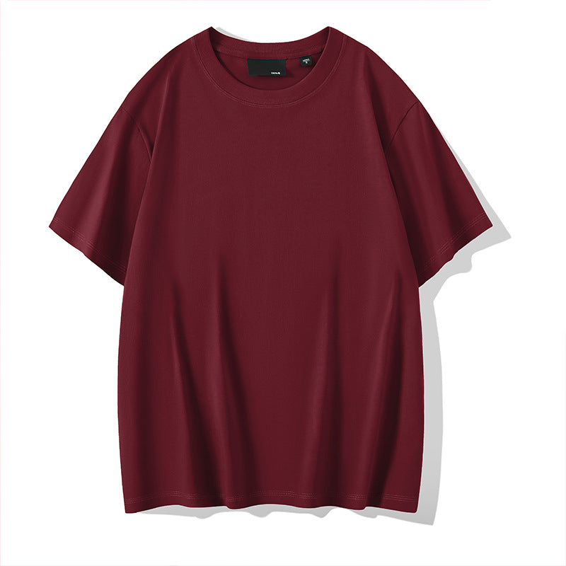 Solid Color Round Neck Bottoming Shirt Summer Casual