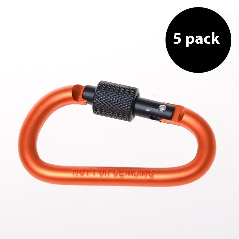 5 Backpacks D-type Hanging Buckle Hanger Outdoor Multifunctional Climbing Button Carabiner null