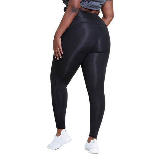 Sport Leggings for Women Fitness Push Up Elastic Solid Color Legging High Waist Plus Size Workout Gym Ankle-Length Pants null