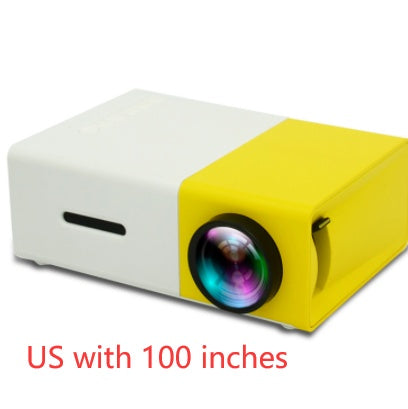 Portable Projector 3D Hd Led Home Theater Cinema HDMI-compatible Usb Audio Projector Yg300 Mini Projector null