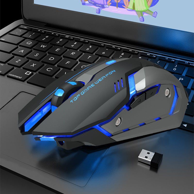 Wireless Charging Silent Gaming Mouse Machinery null