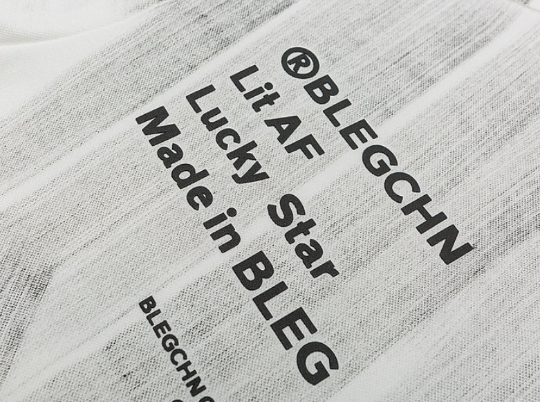 Retro Hand-painted Tie-dyed Long-sleeved T-shirt For Men