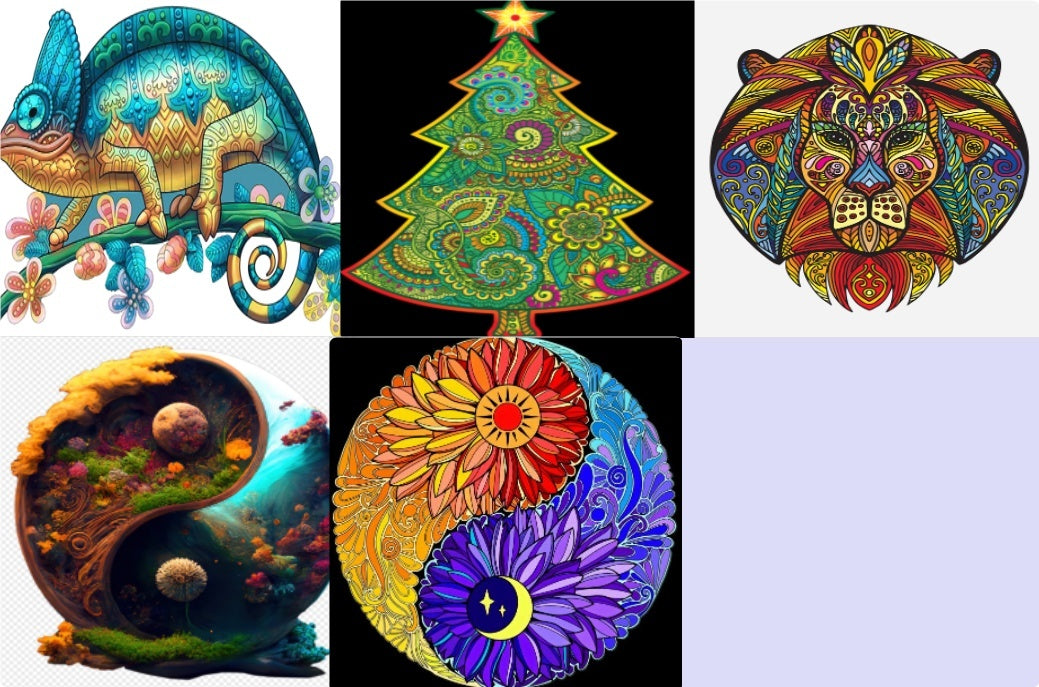 Each Piece Is Animal Shaped Christmas Gift Colorful Elephant Turtle Wooden Jigsaw Puzzles null