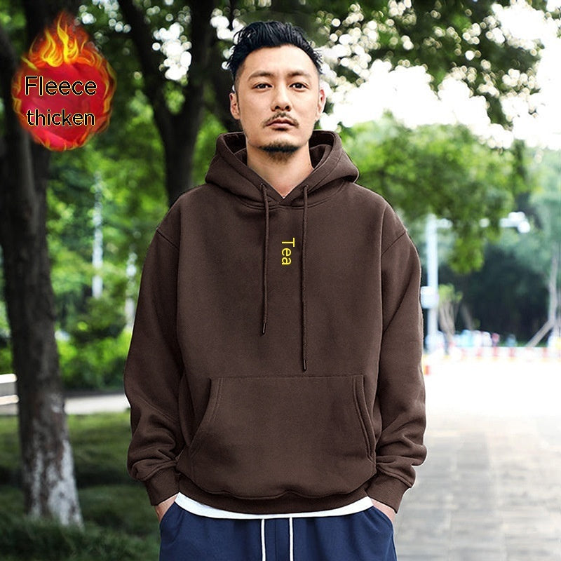 Men's Fashionable All-matching Pullover Hoodie Top null