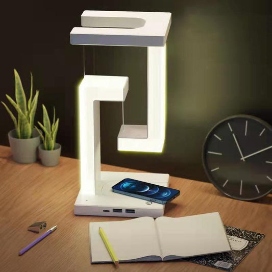 Creative Smartphone Wireless Charging Suspension Table Lamp Balance Lamp Floating For Home Bedroom null