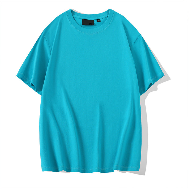 Solid Color Round Neck Bottoming Shirt Summer Casual