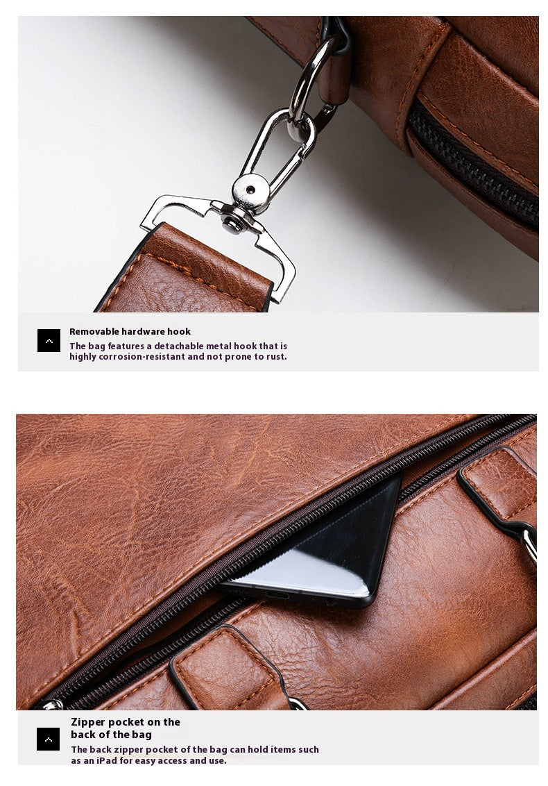 Laptop Men's Briefcase Computer Crossbody Business