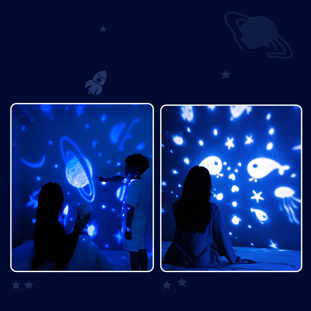 Galaxy Star Projector Starry Sky Night Light Astronaut Lamp Room Decr Gift Child Kids Baby Christmas Spaceman Projection null