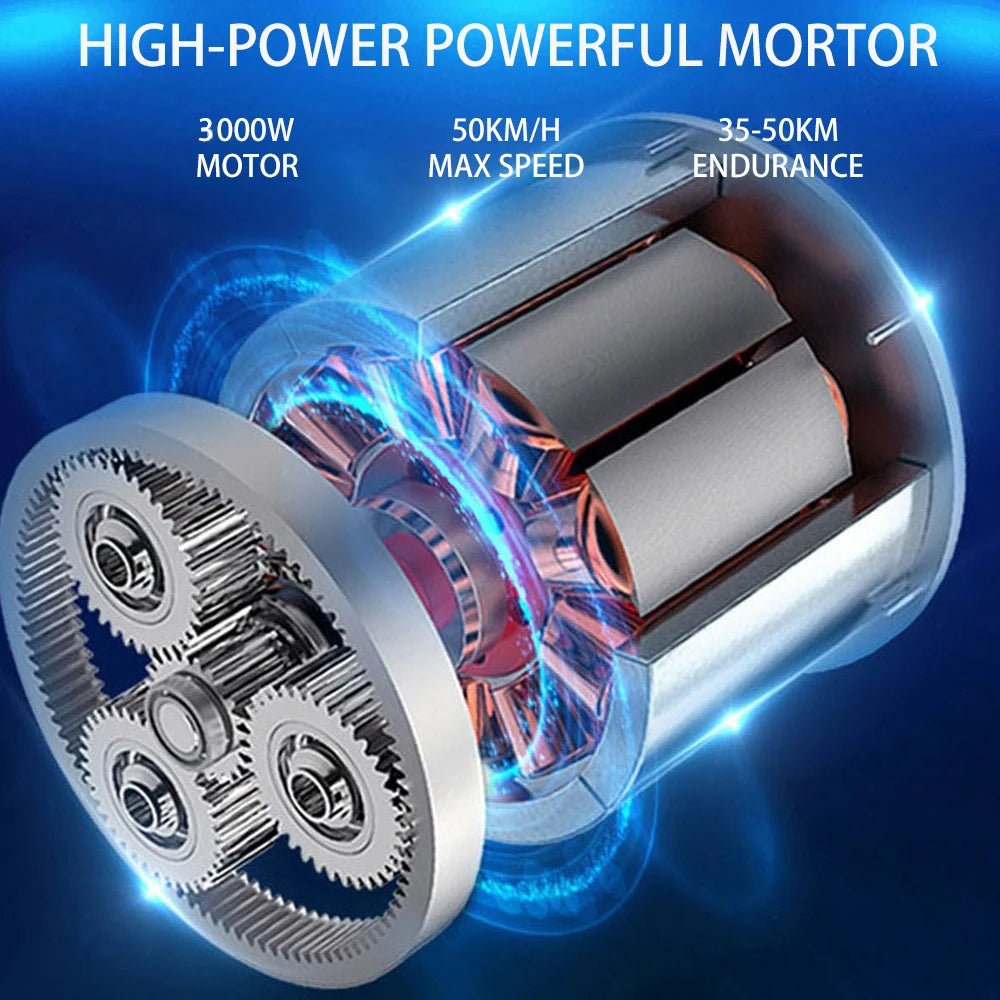 eHooda Fat Tire Electric Kick Scooter 3000W 60V Motor Max Speed 34Miles/H Max Load 200KG Adult Electric E Scooter X7 bright blue eHooda Fat Tire Electric Kick Scooter 3000W 60V Motor Max Speed 34Miles/H Max Load 200KG Adult Electric E Scooter - shop_name