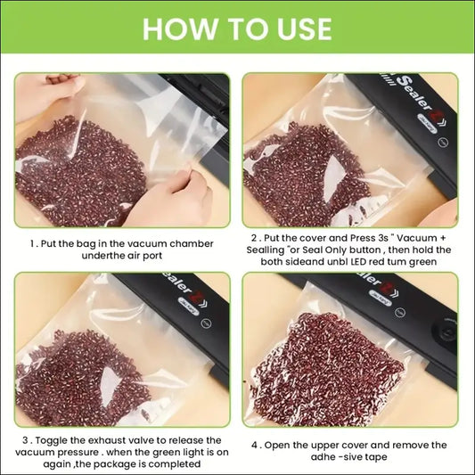 Electric Vacuum Sealers Food Sealer Machine Foods Fresh Storage Vacuum Sealer Machine Plastic Bags Sealer For Storage