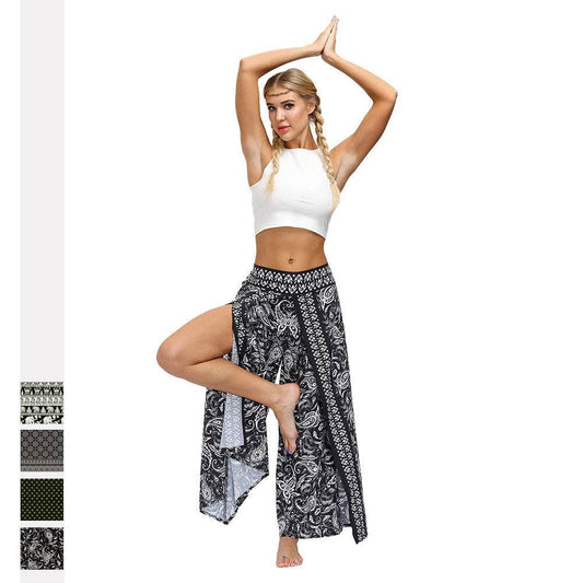 Ethnic Print Boho Outdoor Gym Yoga Pants - Update Avenue 