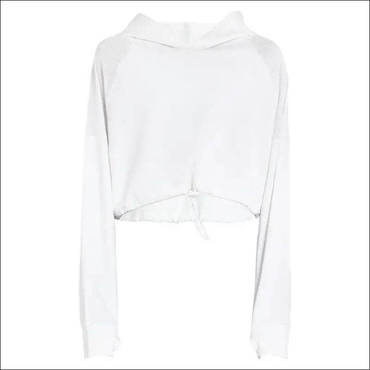European And American Women's Hooded Sports Blouse Loose And Quick-drying Fitness Clothes - Update Avenue 