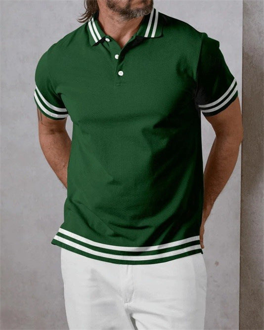 Summer Men's Daily Casual Trend Short Sleeve