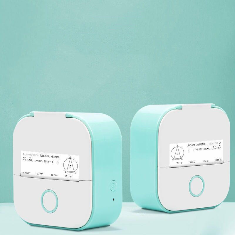 Portable Mini Thermal Label Printer Home Photo Printer Student Wrong Question Printer Bluetooth-compatible Mini Label Printer Price Tag null