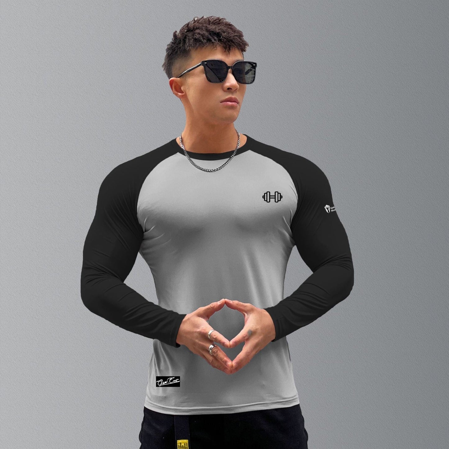 Slim-fit Men's Nylon Stretch Pullover Bottoming Shirt null