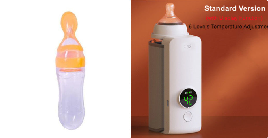 Portable Wireless Rechargeable Baby Bottle Warmer USB Charging And Heating Bag Portable Constant Temperature Milk Warmer Universal Bottle Insulation Sleeve null