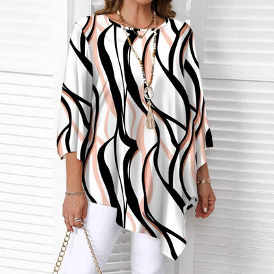 Relaxed, Casual Top With An Asymmetrical Hem