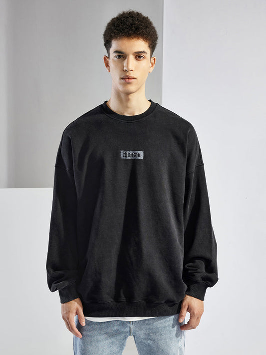 Cross Creative  Printing Crew Neck Sweater Men null