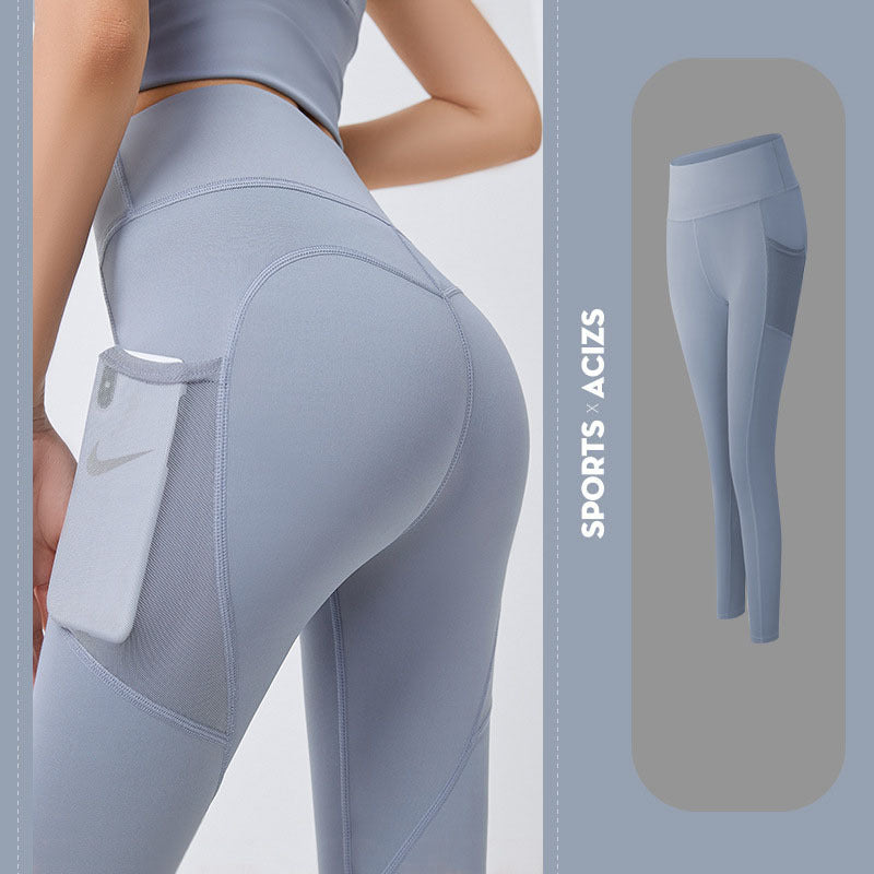 Yoga Pants Women With Pocket Leggings Sport Girl Gym Leggings Women Tummy Control Jogging Tights Female Fitness Pants null