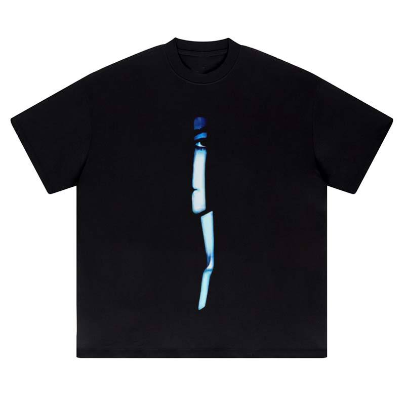 Men's Harajuku Gothic Tear Pattern Short Sleeve T-shirt