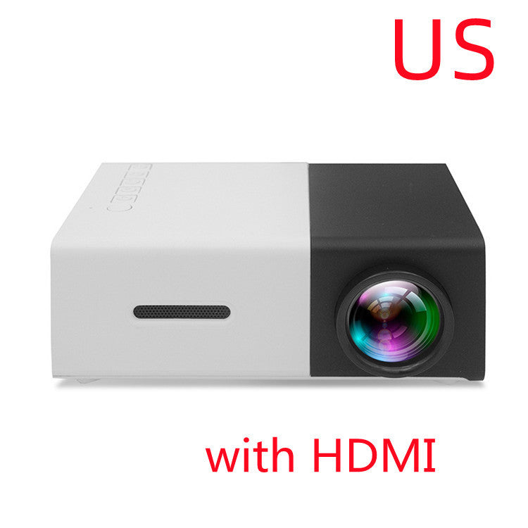 Portable Projector 3D Hd Led Home Theater Cinema HDMI-compatible Usb Audio Projector Yg300 Mini Projector null