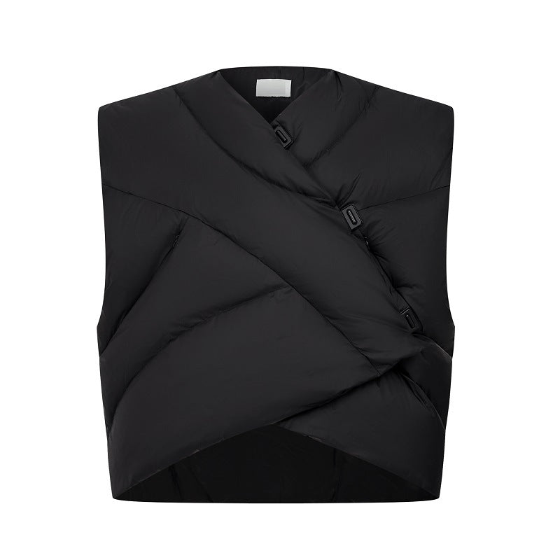 Irregular Vest Coat Thickened Cotton Padded Coat